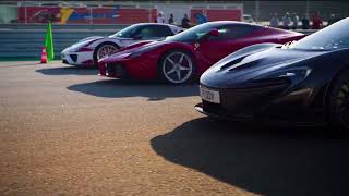 McLaren P1 VS LaFerrari VS Porsche 918 [upl. by Nettle]