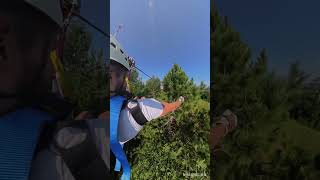 Brainerd Zip Line Tour 4 of 6  220’ line zipline adventuresports minnesota [upl. by Osmond]