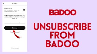 How to Cancel Badoo Subscription 2024  Unsubscribe From Badoo Premium [upl. by Akimit]