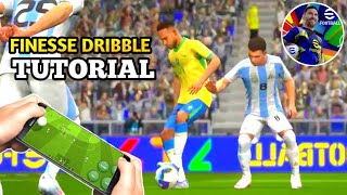 Finesse Dribble Tutorial  eFootball 2025 Mobile [upl. by Ayahsal]