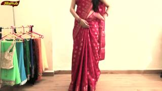 How To Wear Perfect South Indian Silk Saree To Look Elegant Yet HotJiilahub Saree Draping [upl. by Vokaay]