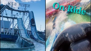 Wild River Bottons Pleasure Beach Skegness 4K Onride POV July 2024 [upl. by Allicerp]