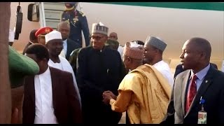 President Muhammadu Buhari Returns To Nigeria [upl. by Inavoy556]