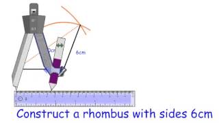 Constructing a Rhombus [upl. by Lebasy]