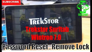 Trekstor Surftab Wintron 70 Password Reset  Remove Lock [upl. by Gifferd785]