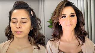 How to do GLOSSY ENGAGEMENT Makeup by Sakshi Gupta Makeup Studio amp Academy in simple steps [upl. by Lemuelah]