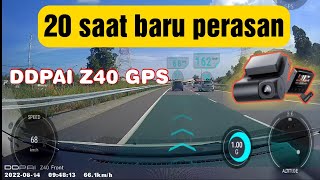 20 saat baru sedar  Terakam di dashcam DDPAI Z40 gps [upl. by Ganley461]