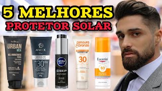 5 Melhores Protetores Solar Masculino [upl. by Esiocnarf]