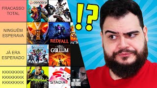 TIER LIST de FRACASSOS nos GAMES  Sidão Do Game [upl. by Amalberga]