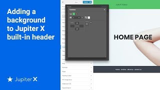 Adding a background to Jupiter X builtin header [upl. by Modnarb]