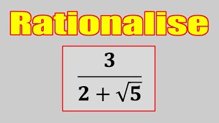 Learn how to Rationalise Surds surds rationalise rationalisesurds simplifysurds [upl. by Abibah]