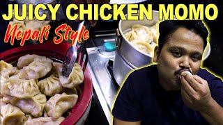 Original Nepali Style Chicken Momo Recipe  Street Style Chicken Momos Recipe  Street Food Momo [upl. by Niel]