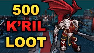 Loot From 500 Kril Tsutsaroth 2020 RuneScape 3 [upl. by Ikcir]