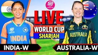 India vs Australia Women Live  Live Cricket Match Today  Womens T20 World Cup  IND W vs AUS W [upl. by Nitsyrk]