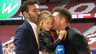 MOMENT Simeones daughter sings Atletico anthem during TV interview  La Liga  202021 [upl. by Gitt]