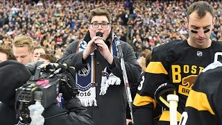 Jordan Smith sings US National Anthem at 2016 Winter Classic [upl. by Assirim]