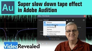 Super slow down tape effect in Adobe Audition [upl. by Darcee41]