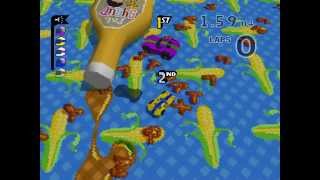 Micro Machines V3 WalkthroughGameplay PSone HD [upl. by Osborn346]