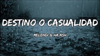 Melendi amp HaAsh  Destino O Casualidad LETRA [upl. by Reyem950]