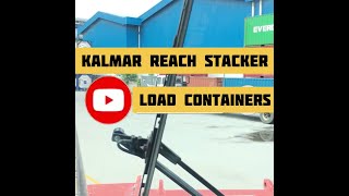 Containers Handling Reach Stacker Kalmar [upl. by Thetis]