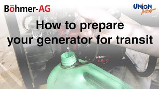 BöhmerAG Petrol Generator  Shipment Preparation Instructional Video [upl. by Anirazc]