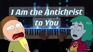 Kishi Bashi  I Am the Antichrist to You  Rick and Morty S5 E3 Soundtrack Small Hand Piano Cover [upl. by Esenej550]