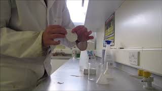 Preparing filter paper [upl. by Mandell]