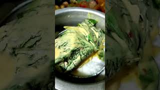 How to make Arvi Kay PattayColocasia LeavesBesanSteamSnacksyoutubeshorts [upl. by Biebel446]