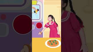 Bé học tiếng Anh qua hoạt hình máy làm bánh Pizza thần kỳ  Food machine  Making pizza cartoon [upl. by Nimaj476]