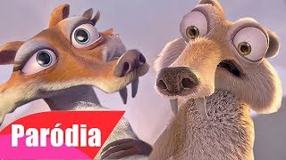 A ERA DO GELO  Scrat Vs Scratte  PARÓDIA [upl. by Reilamag766]