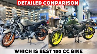 2024 Yamaha FZS V40 Vs Yamaha FZX  Detailed Comparison 🔥 Best 150cc Bike [upl. by Luciana466]