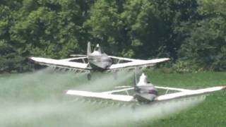 Crop Dusters In Southwest Missouri [upl. by Jew]