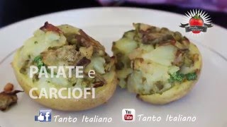 CARCIOFI e PATATE video ricetta [upl. by Leeban]