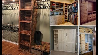 10 CLOSETS QUE PUEDES HACER TU MISMO CON MADERA RECICLADA ¡FABULOSA IDEA [upl. by Horter]