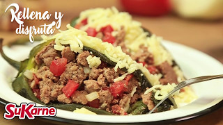 Chiles rellenos de carne molida [upl. by Marielle936]