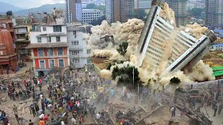 Its not in the news Powerful earthquake destroys houses in Naples Italy [upl. by Delanie]