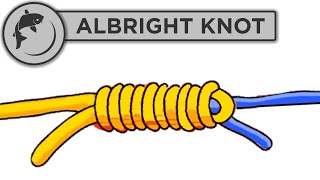 How To Tie An Albright Knot  Connect two lines together [upl. by Jarad519]