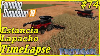 FS19 Timelapse Estancia Lapacho 74 Harvest Time Again [upl. by Yenot]