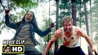 LOGAN 2017 Wolverine and Laura Team Up HD Hugh Jackman [upl. by Sadick]