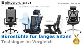 Bürostühle für langes Sitzen TestVergleich 2024🥇 Testsieger Vergleich ergonomisch amp bequem [upl. by Ducan]