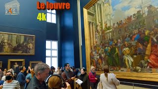 The Louvre museum one hour walk with 4K camera [upl. by Alyahsat]