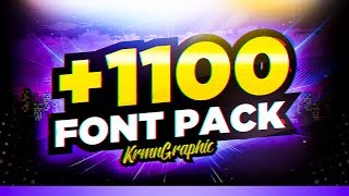 1100 Font Pack  Premium Font Pack [upl. by Assena]