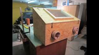 Sandstrahlkabine selber bauen  How to build a sandblasting box [upl. by Vescuso]