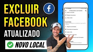 Como EXCLUIR CONTA do FACEBOOK Atualizado RÁPIDO E FÁCIL 2024 [upl. by Klemens]