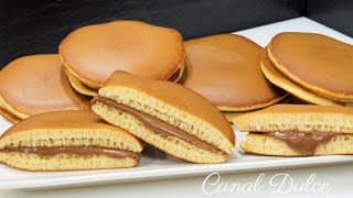 RECETA DE DORAYAKI  PANQUEQUE JAPONÉS RECETA FÁCIL Y RÁPIDA [upl. by Kremer]