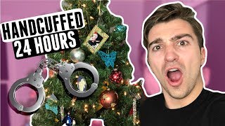 24 HOURS HANDCUFFED TO A CHRISTMAS TREE  FT REACT CAST [upl. by Anora]