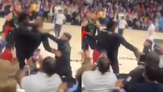 Jose Alvarado and Thomas Bryant throw hands after Jimmy Butler and Naji fight 👀 [upl. by Goggin811]