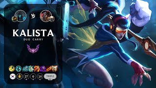 Kalista ADC vs Twisted Fate  KR Master Patch 144 [upl. by Yanel]