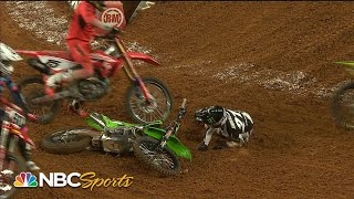 Supercross 2023 Biggest crashes of the season so far  Motorsports on NBC [upl. by Aihseken781]