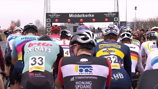 Cyclocross Middelkerke Men Elite 50fps 10 Feb 2024 [upl. by Anirad796]